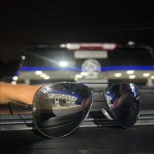 Ray-Ban Silver Aviator Sunglasses